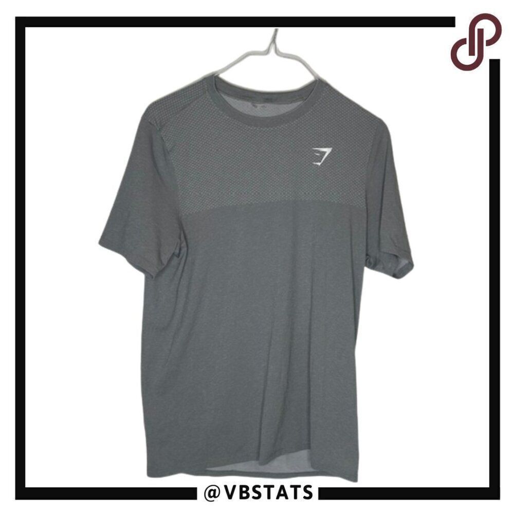 Gymshark Dark Gray / Gray Athleisure Active Wear Men's Top Size‎ Medium